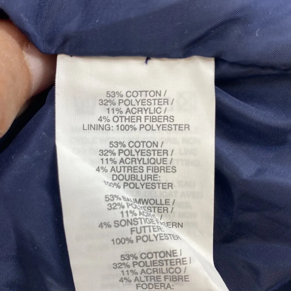 J. Crew Italian Tweed Sheath Dress Navy Cream office academia back to school - Image 5