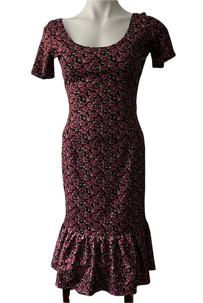 Bettie Page by Tatyana Floral Print Bodycon Dress - Image 2