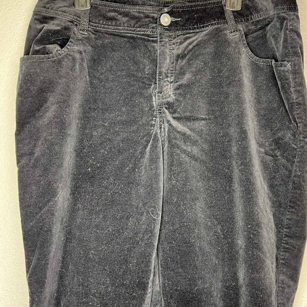 Lane Bryant‎ Black Velvet Pants - Image 2
