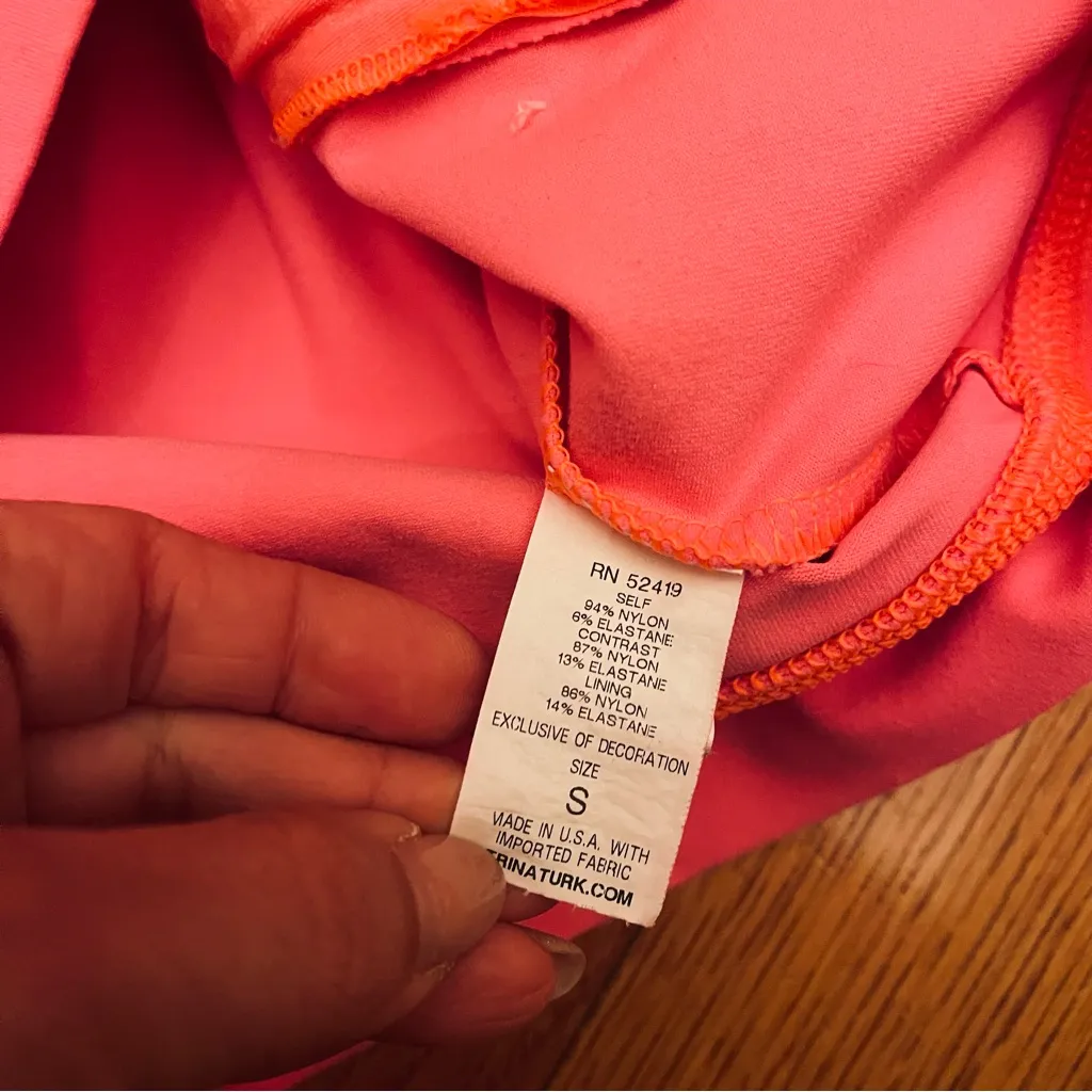Trina Turk Recreation athletics zip up jacket sporty pink Sz small - Image 13
