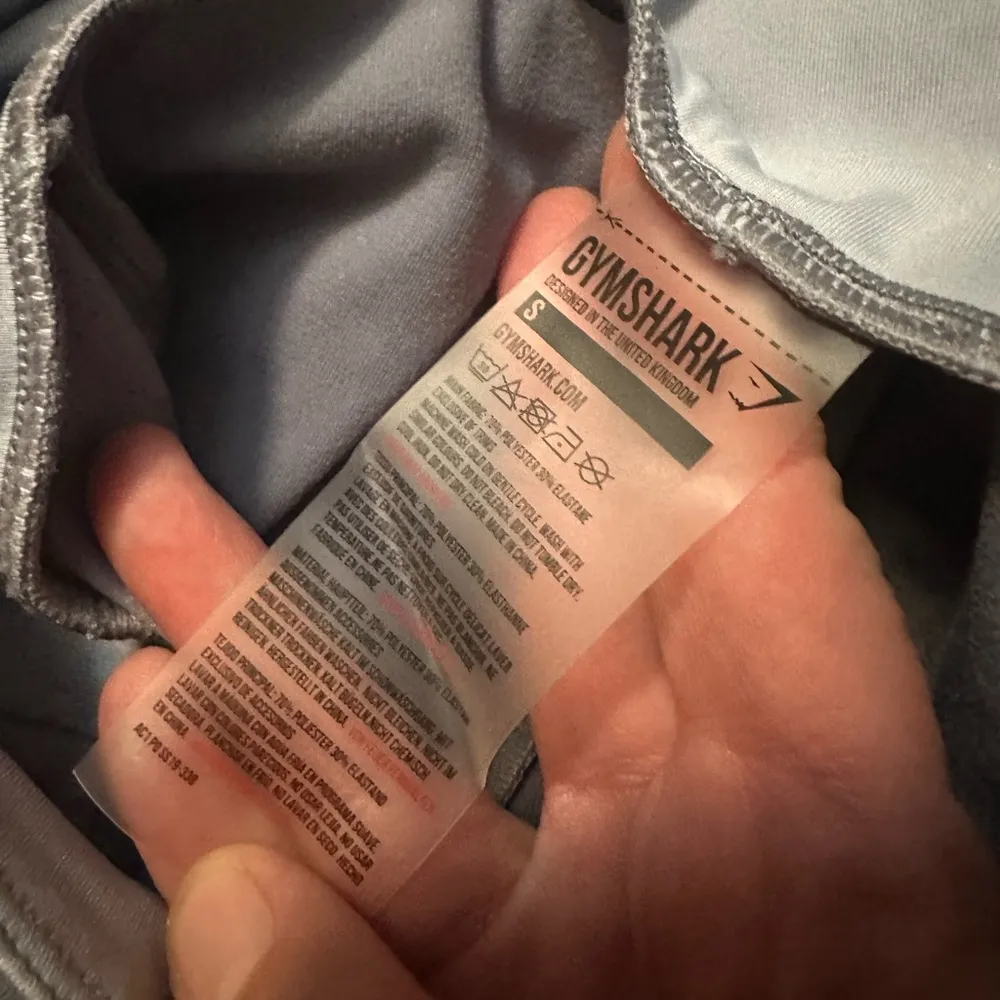 Gymshark Colour Block Leggings Steel Blue Tones Size Women's Small - Image 3