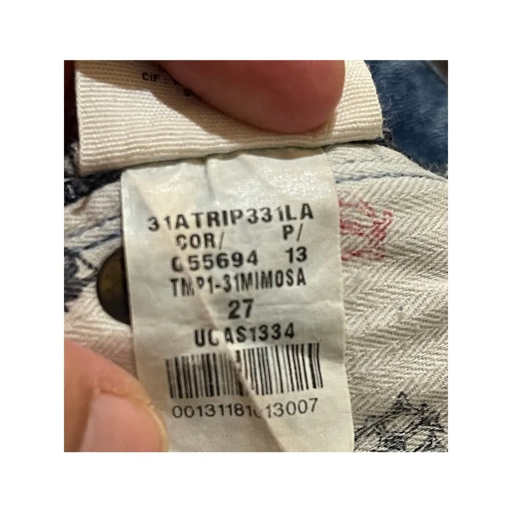 Pilcro And The Letterpress Anthropologie Light Wash Jeans Hyphen Fit Size 27 EUC - Image 12