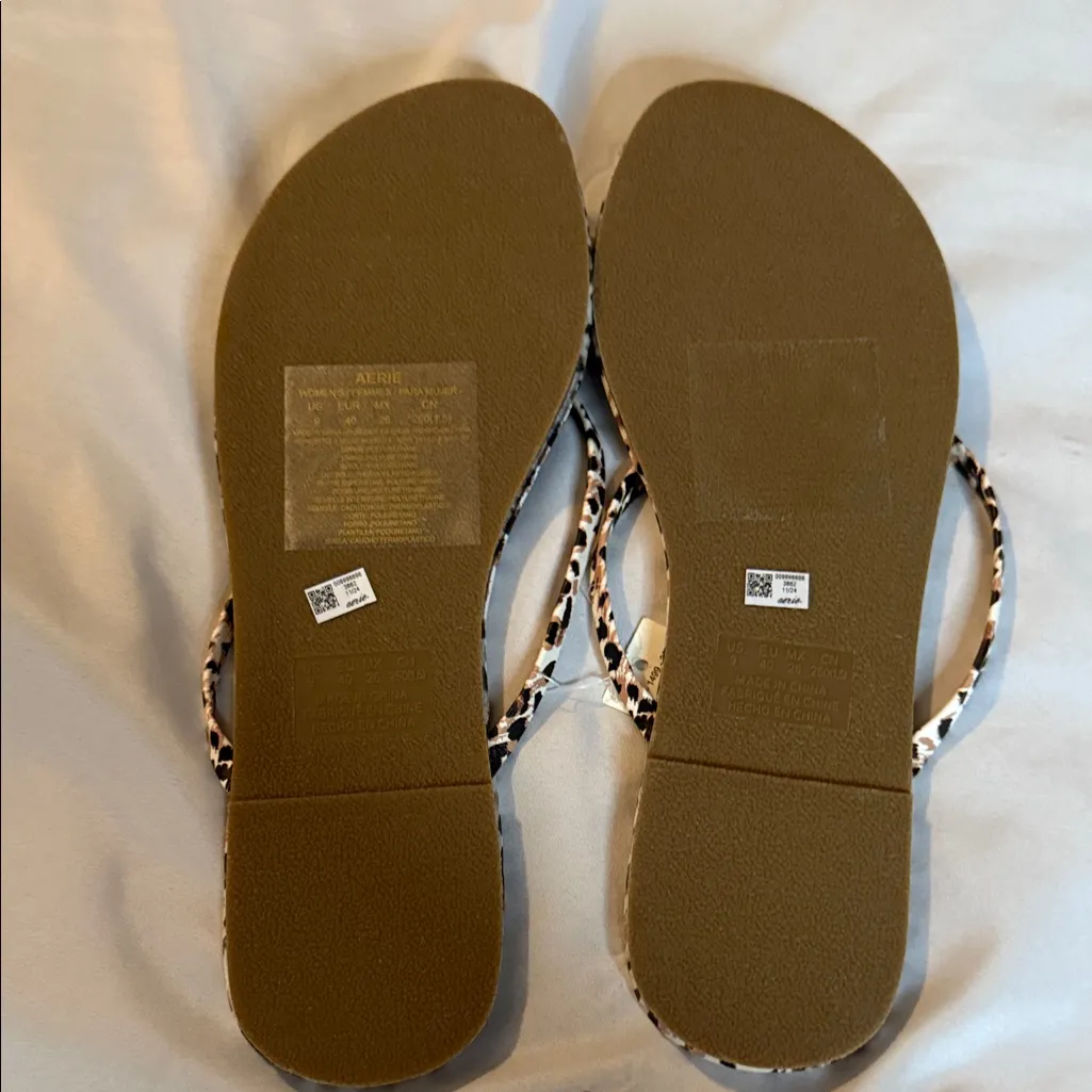 Aerie Leopard Print Sandals - Image 3
