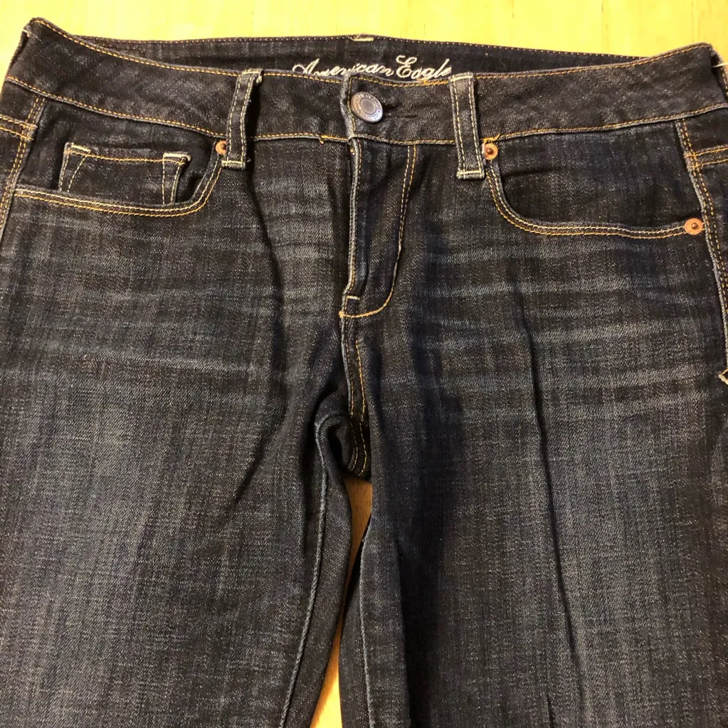 American Eagle Skinny Kick Stretch Sequin Jeans 8 - Image 6