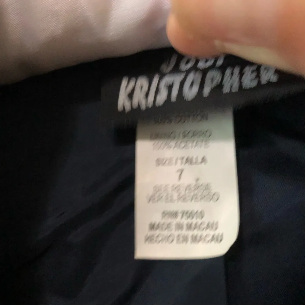 Vintage Jodi Kristopher Pin Striped Blazer Size 7 - Image 3