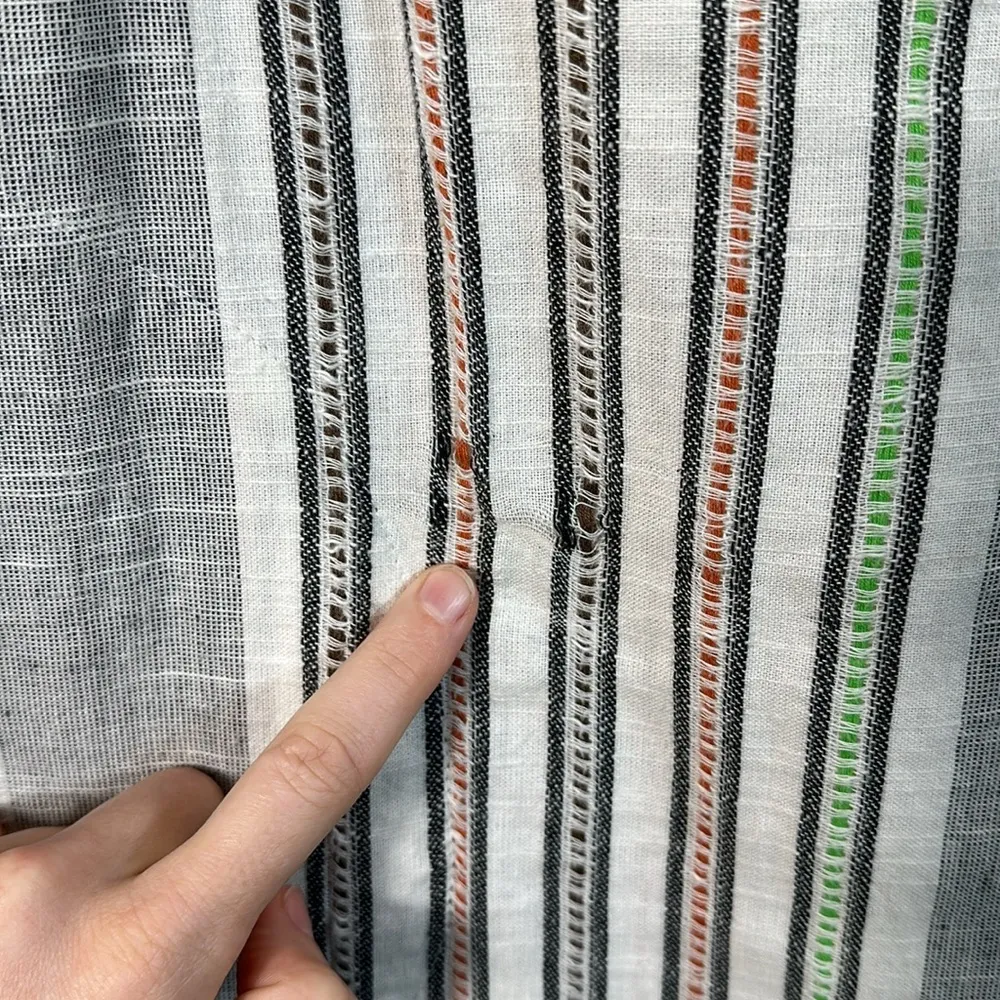 Soft Surroundings Brookhaven Aruba Floral Embroidered Tunic Top Women Medium - Image 10