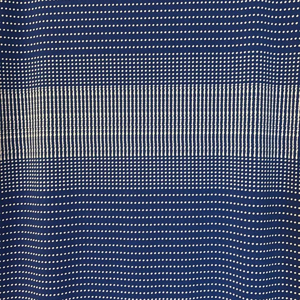Liz Claiborne Blue & White Dot Top - Size S - Image 3