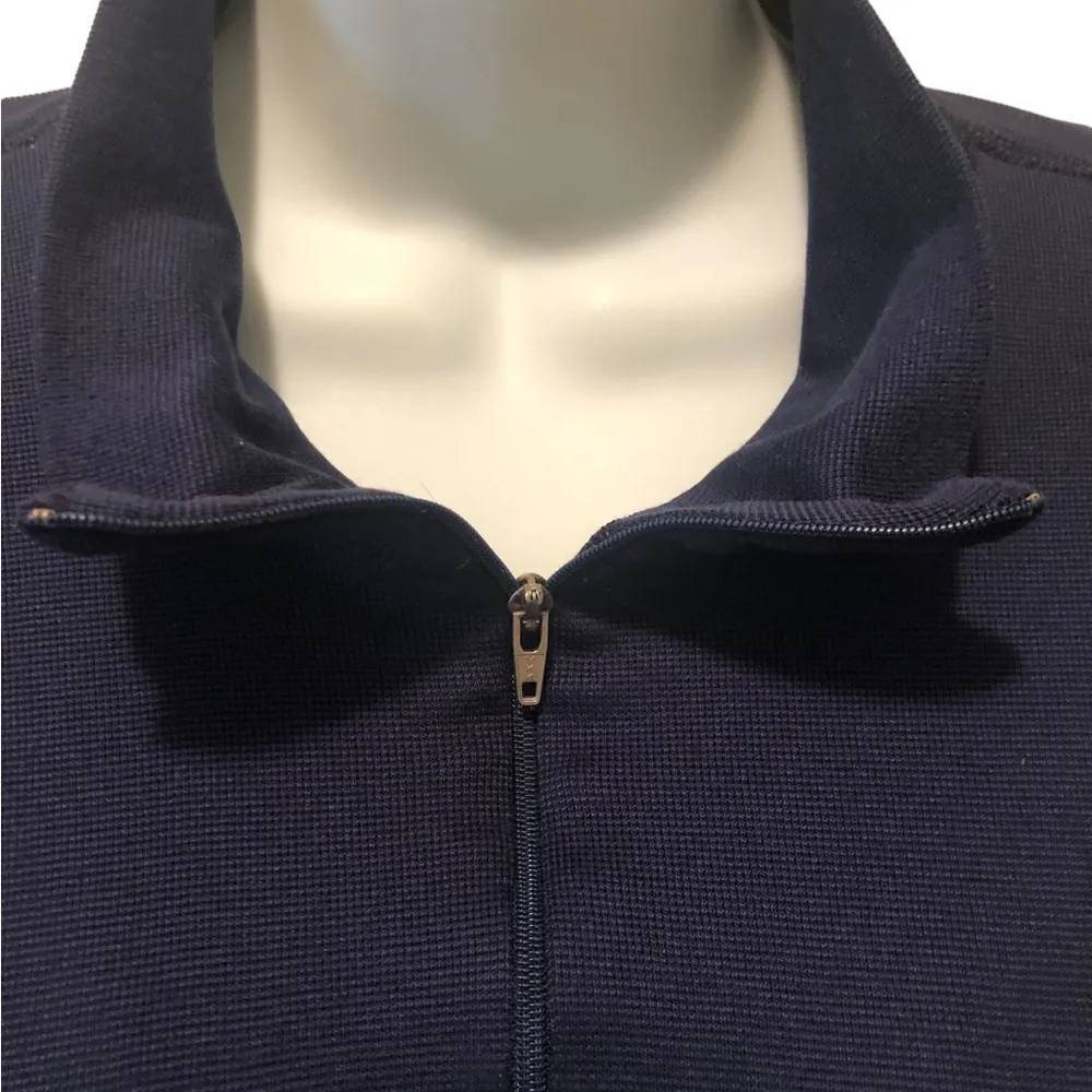 Patagonia Capilene Base Layering 1/4 Zip Lightweight Top L Navy Biking Skiing - Image 3