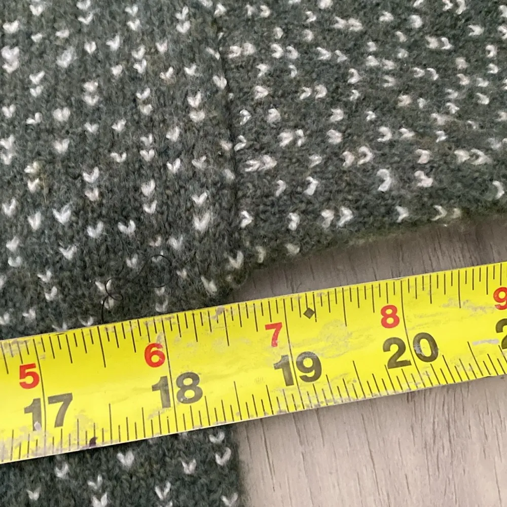 Madewell Womens Oversized Turtleneck Sweater Dress in Geo Print Green,‎ size XS - Image 11