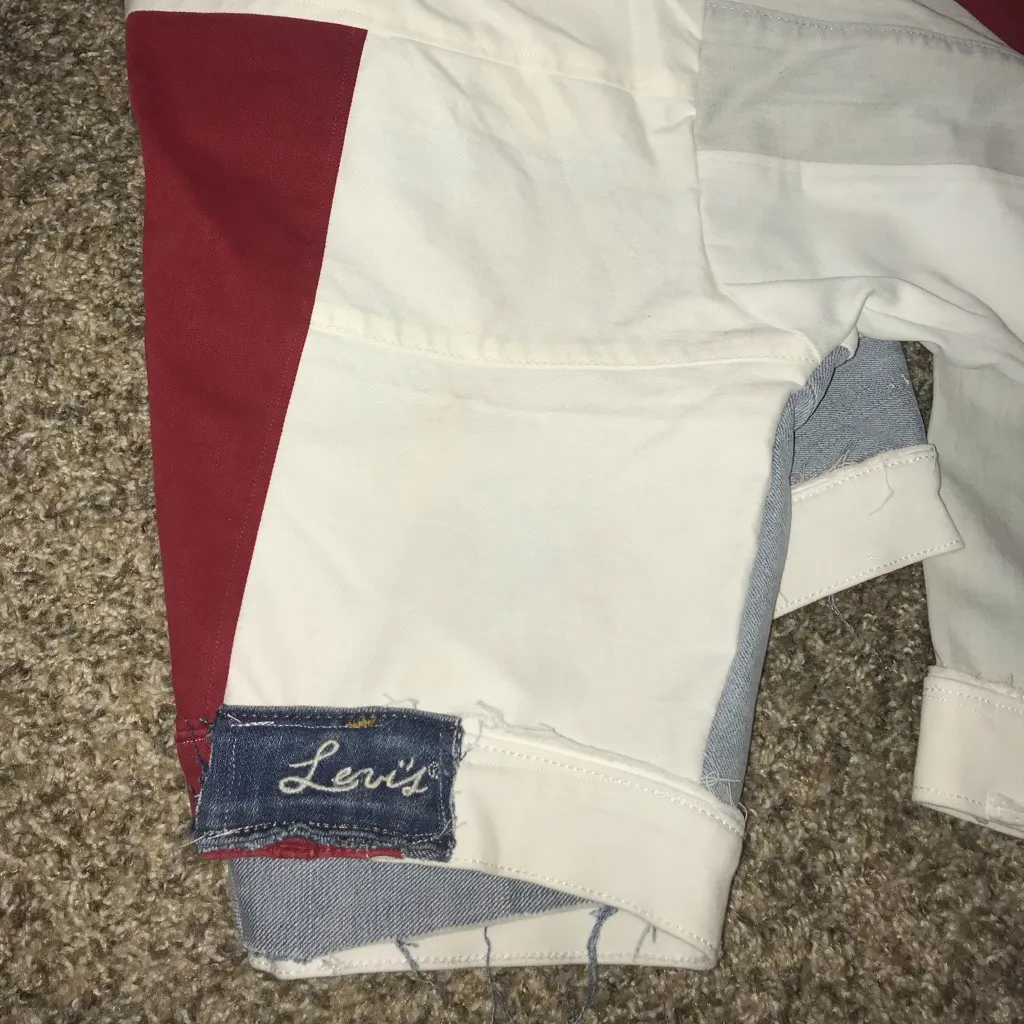 Levi's REWORK patchwork jean jacket - Image 11