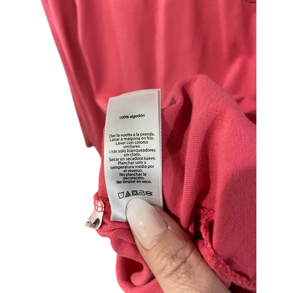 Vineyard Vines Hooded Whale Logo Back Hit Tee Shirt Melon Size M Coastal Casual - Image 5