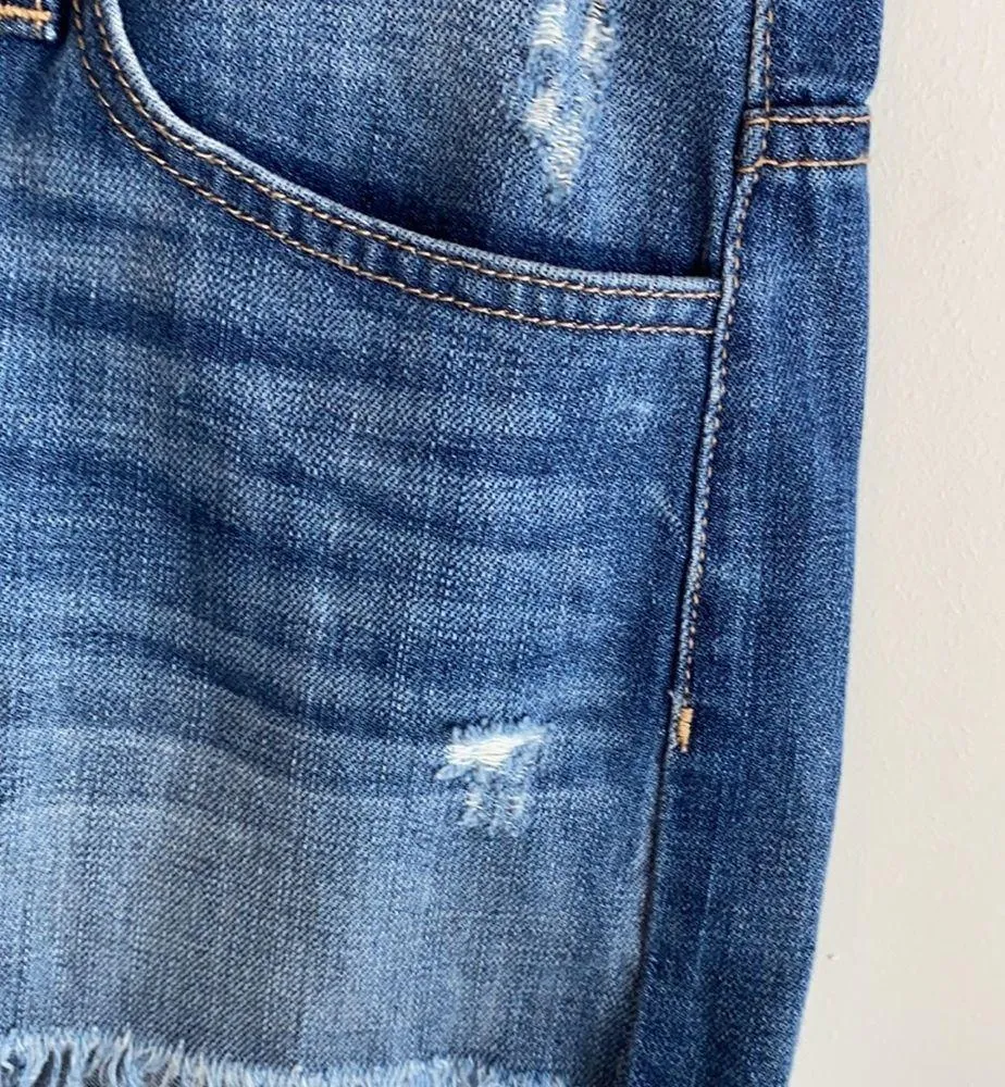 Vervet Flying Monkey Fringed Distressed Jean Shorts - Image 93