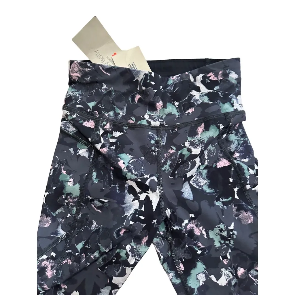 SWEATY BETTY Zero Gravity Slate Gray Nourish Print 7/8 Length Legging Sz XXS NEW - Image 4