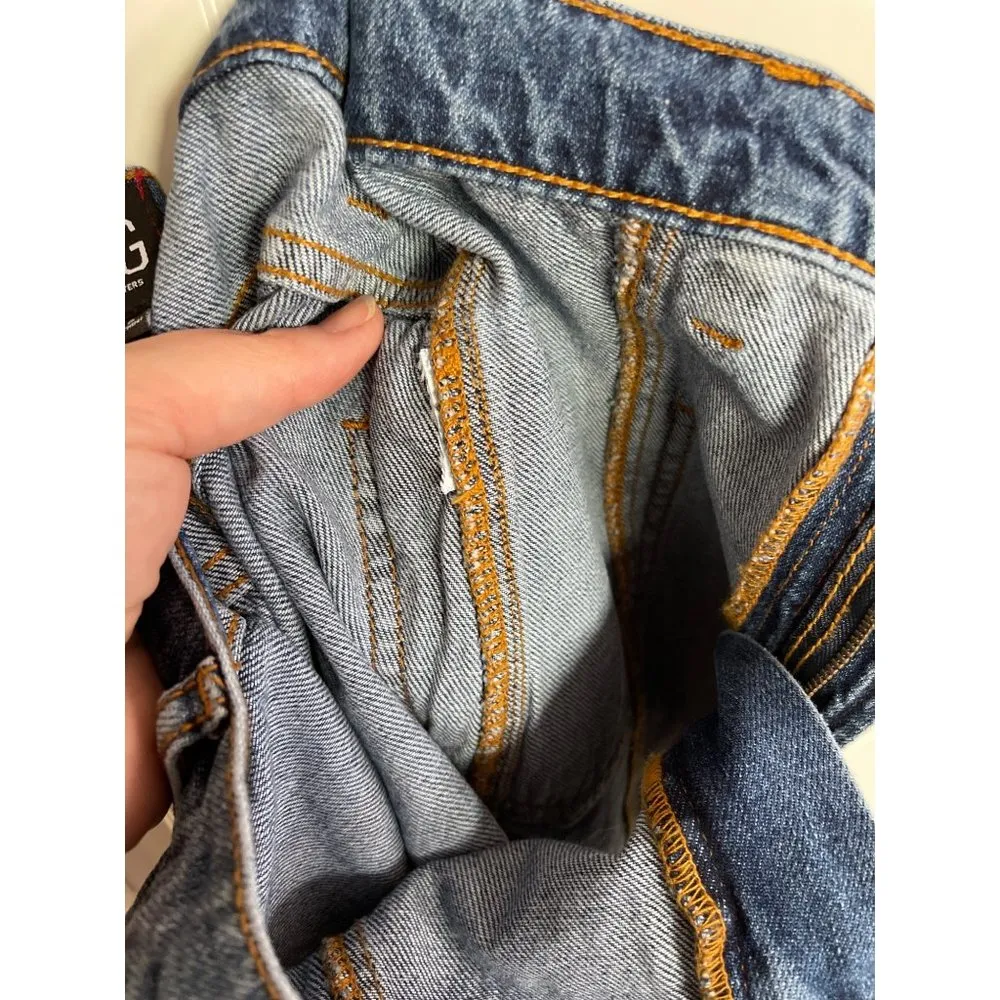Blue Denim Mini Cargo Skirt Urban Outfitters Zipper S P - Image 6