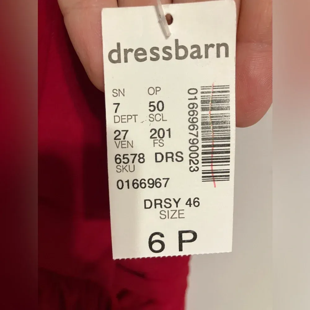 Roz & Ali Sleeveless Cowl Neck‎ Dress Red Womens 6P - Image 4