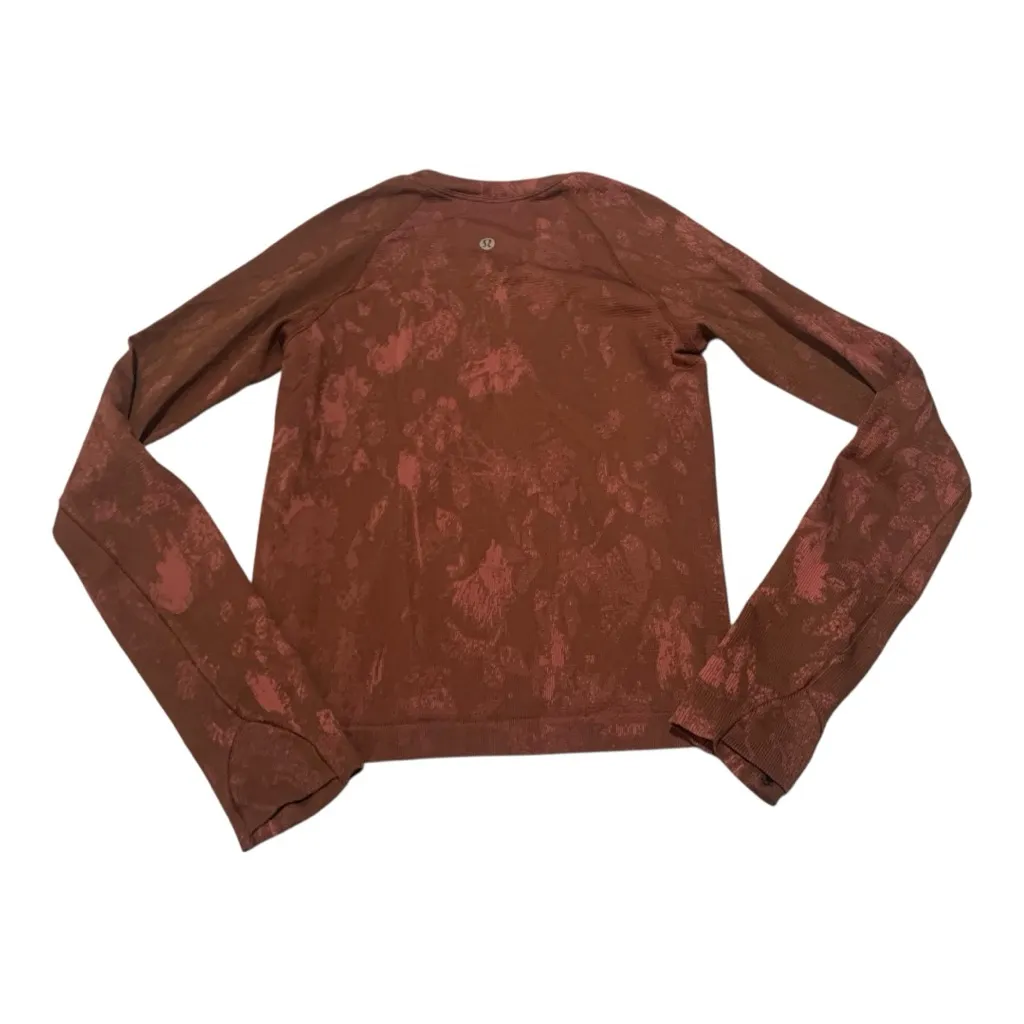 Lululemon size 4 swiftly tech Brown Long Sleeve Women's Top waist length - Image 2