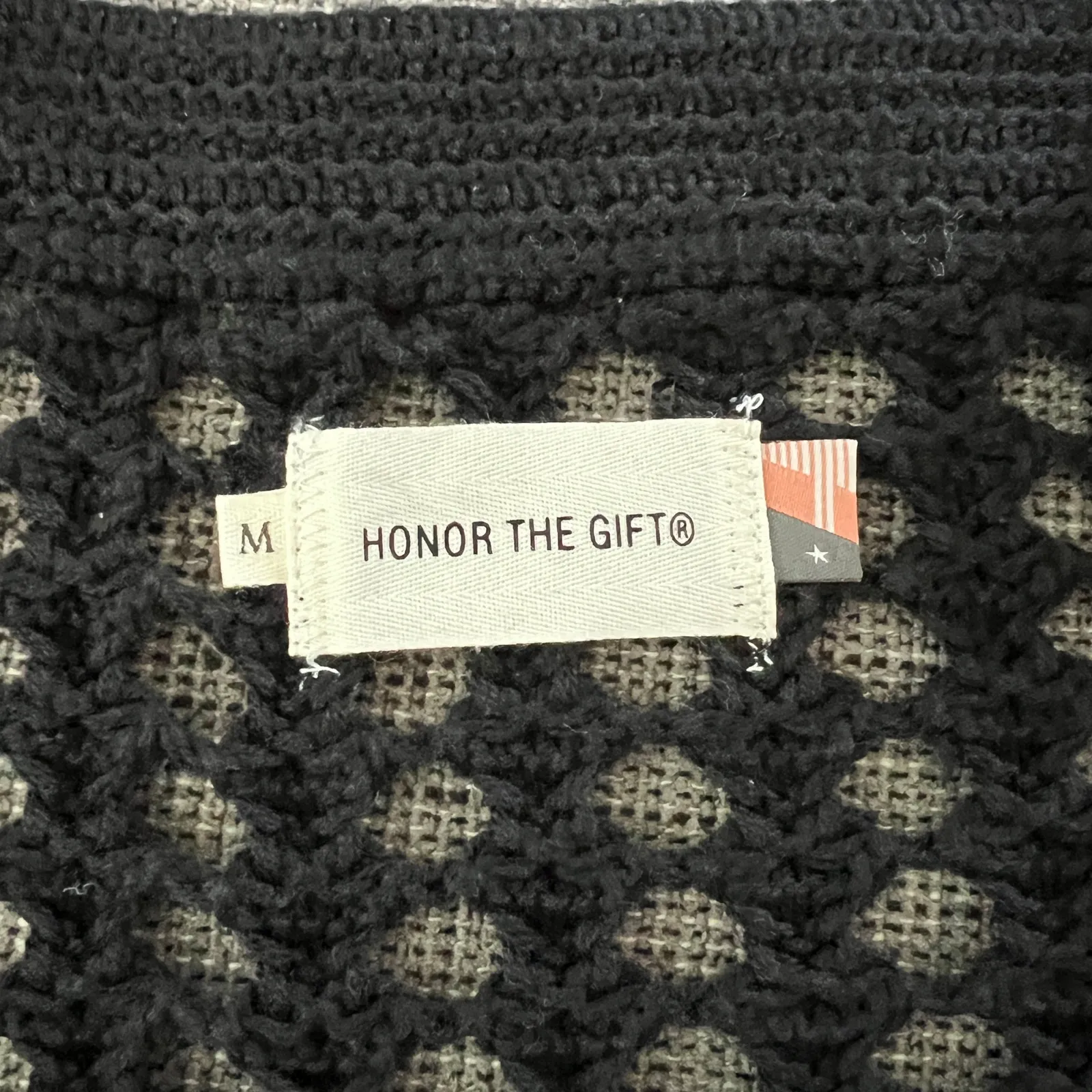 HONOR THE GIFT Open Knit Sweater Vest Black Sz M Streetwear Academia Preppy NWT Size M - Image 5