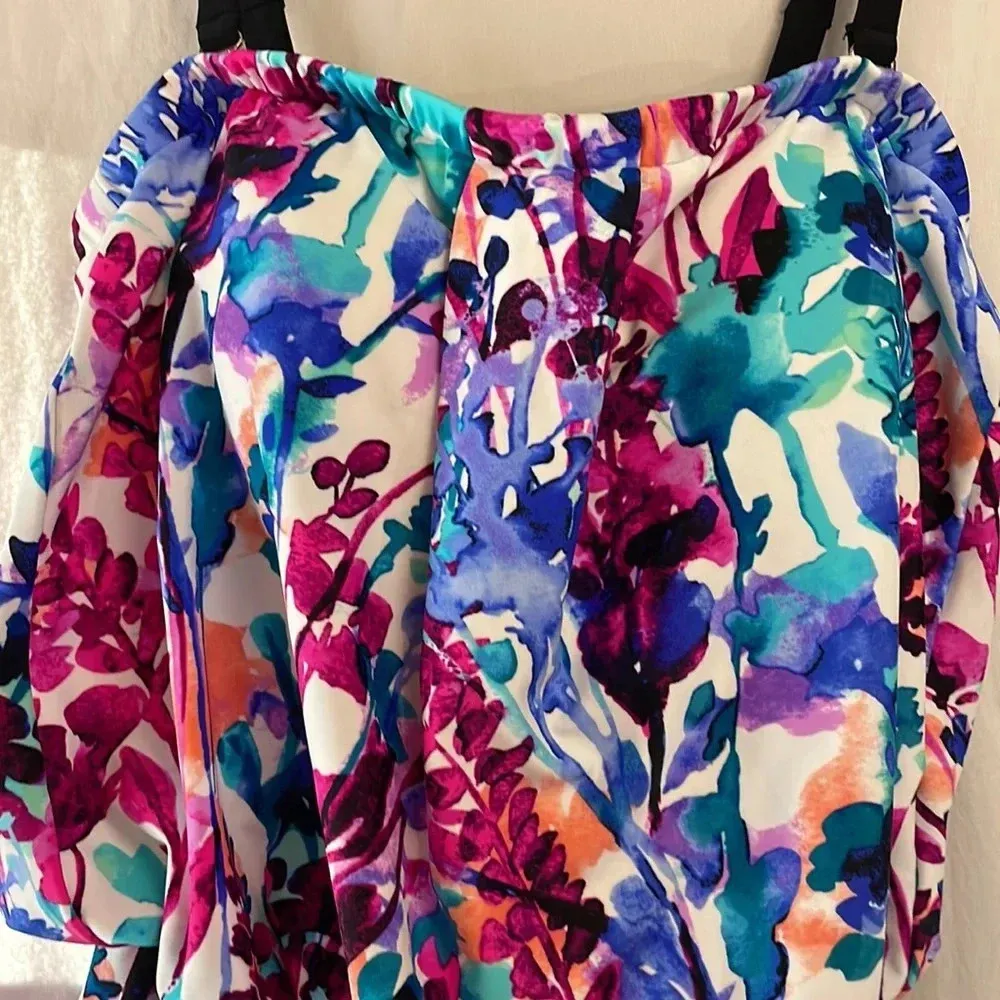 Maxine of Hollywood one piece swimsuit sz10 - Image 2