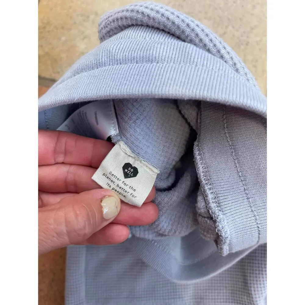 MADEWELL WAFFLE TIE WAIST SHORTS PURPLE SIZE M - Image 3