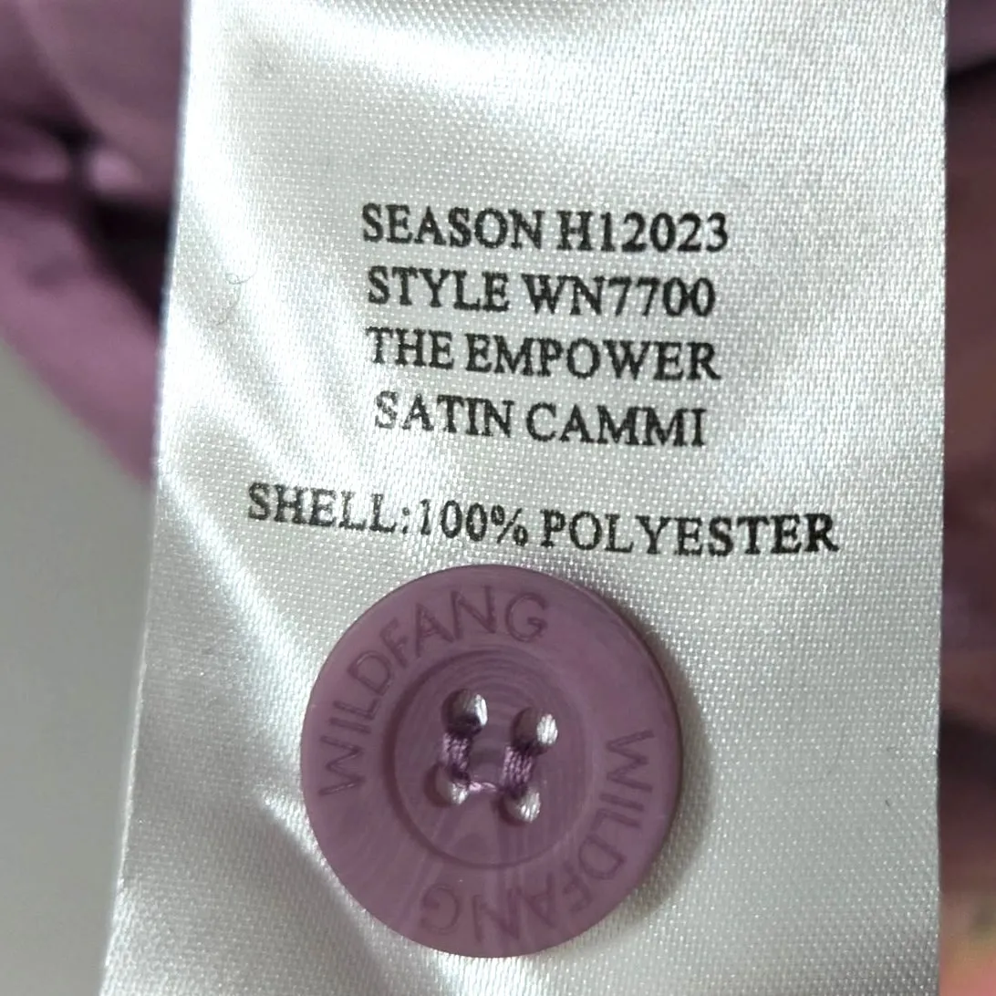 Wildfang The Empower Satin Cami with Tie in Mauve Size 2X NWT Purple - Image 4