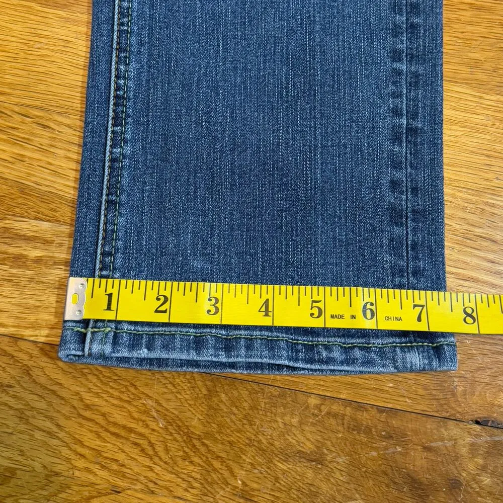 Angel Kiss Juniors 11 Straight leg Distressed Embellished Stretch Jeans Casual - Image 6