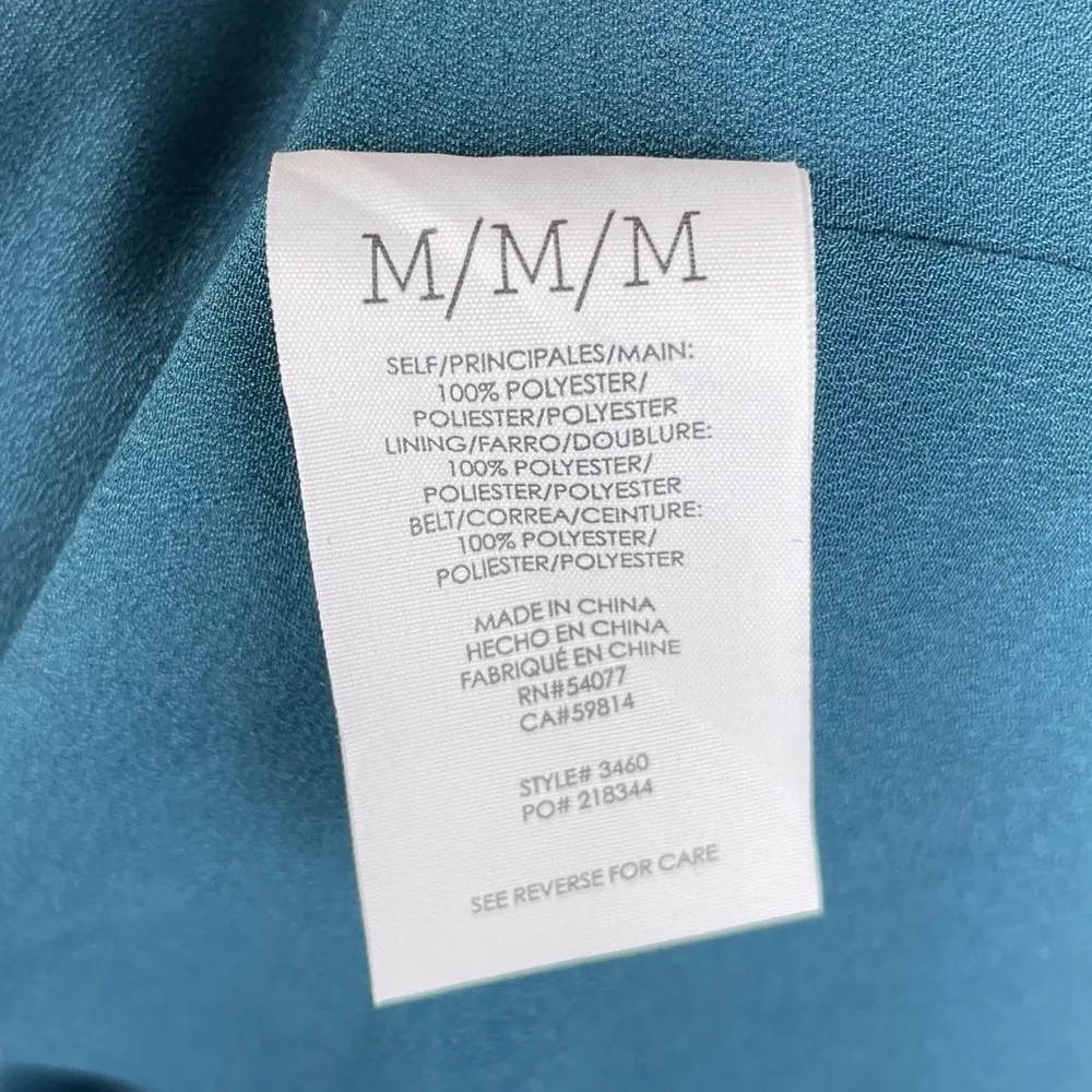 CAbi 3460 Pirouette Floating Flowers Dress Navy Blue Women's Size Medium Boho - Image 8