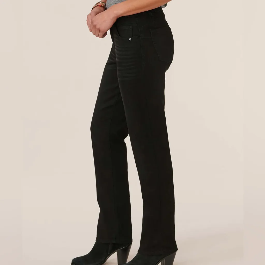 Democracy Black Ab Solution Booty Lift Straight Leg Denim Jeans - Image 3