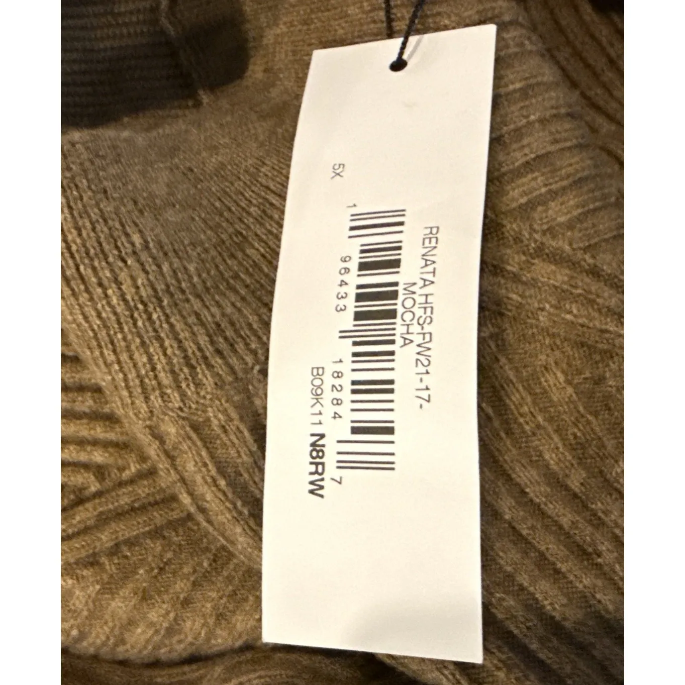 The Drop Womens Size 5X Renata Mocha Ribbed Sweater Dress Career Preppy NEW - Image 7