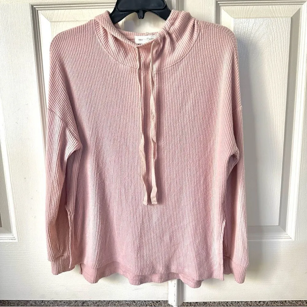 Treasure and Bond pink hooded pullover - Image 2