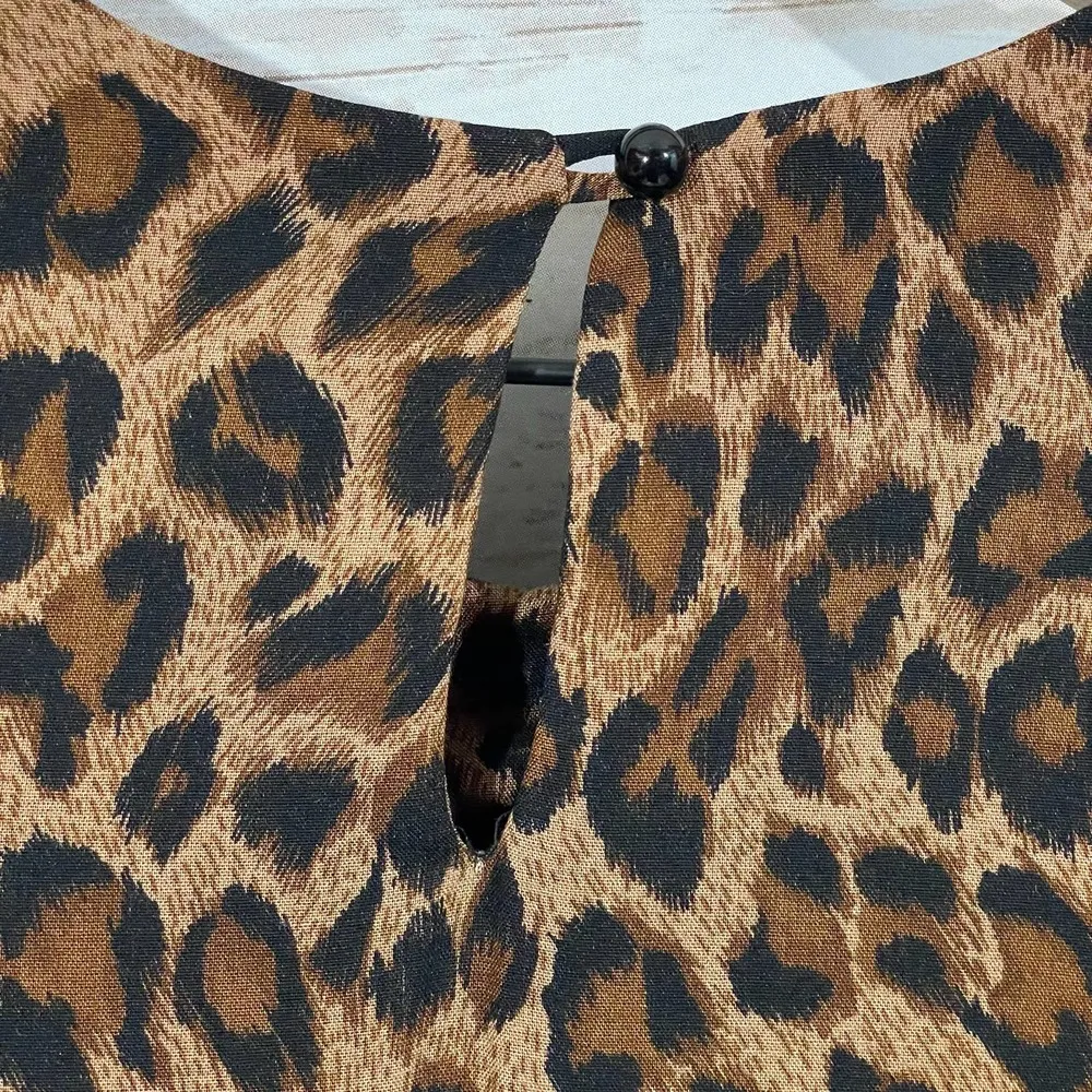 Vintage Lew Magram Collection New York Leopard Print Dress - Image 11