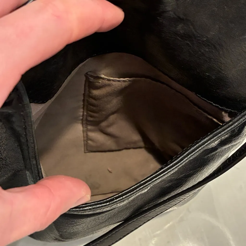 Margot Black Genuine Leather Crossbody Bag - Image 8