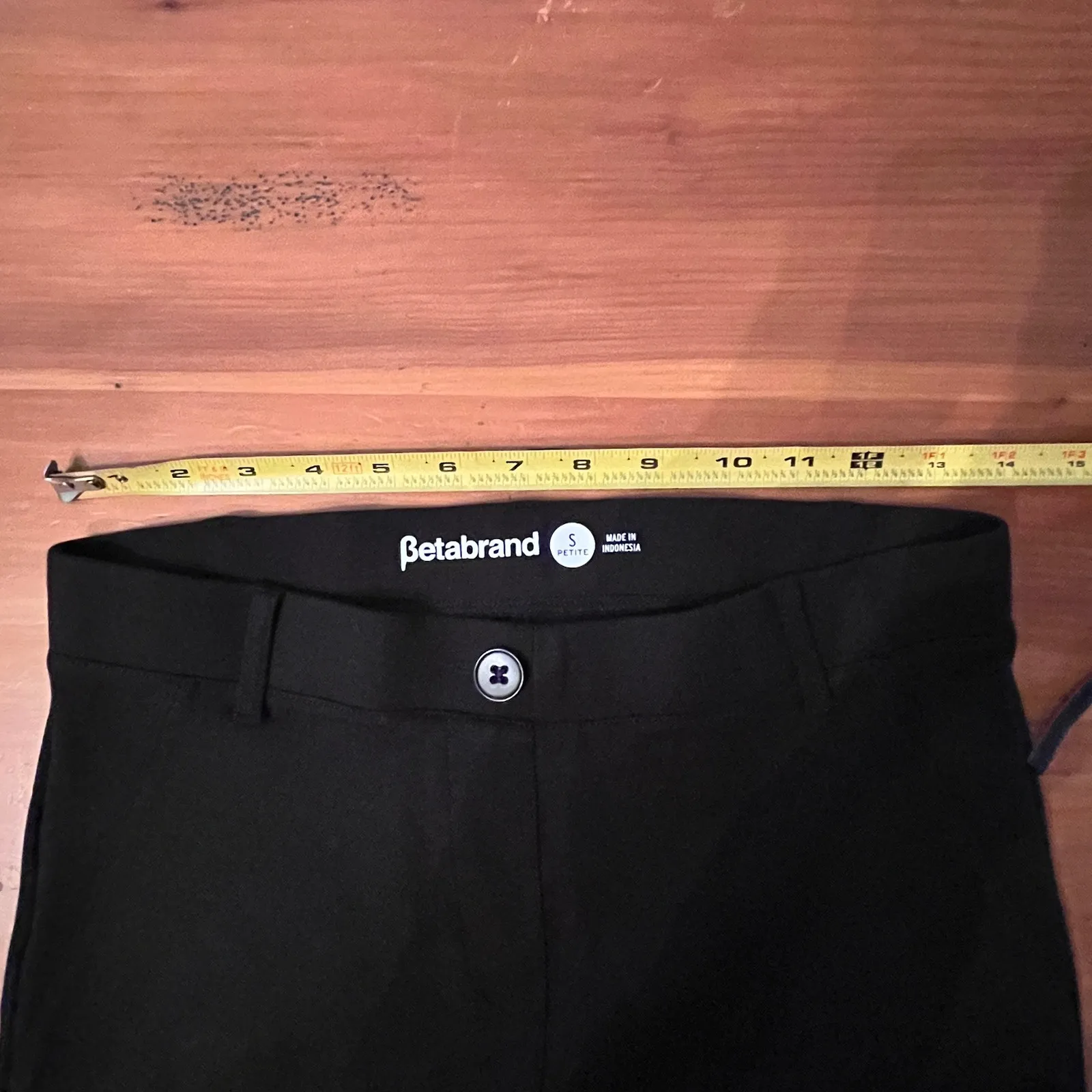 Betabrand Straight Leg Dress Pant Yoga Pant Women’s Black Size Small Petite - Image 8