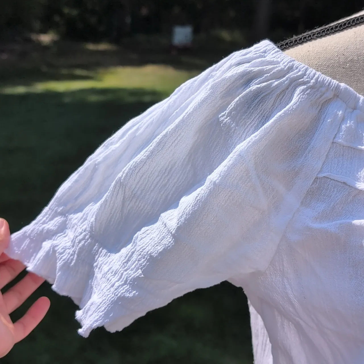 Elementz  White Off-Shoulder Blouse - Image 3