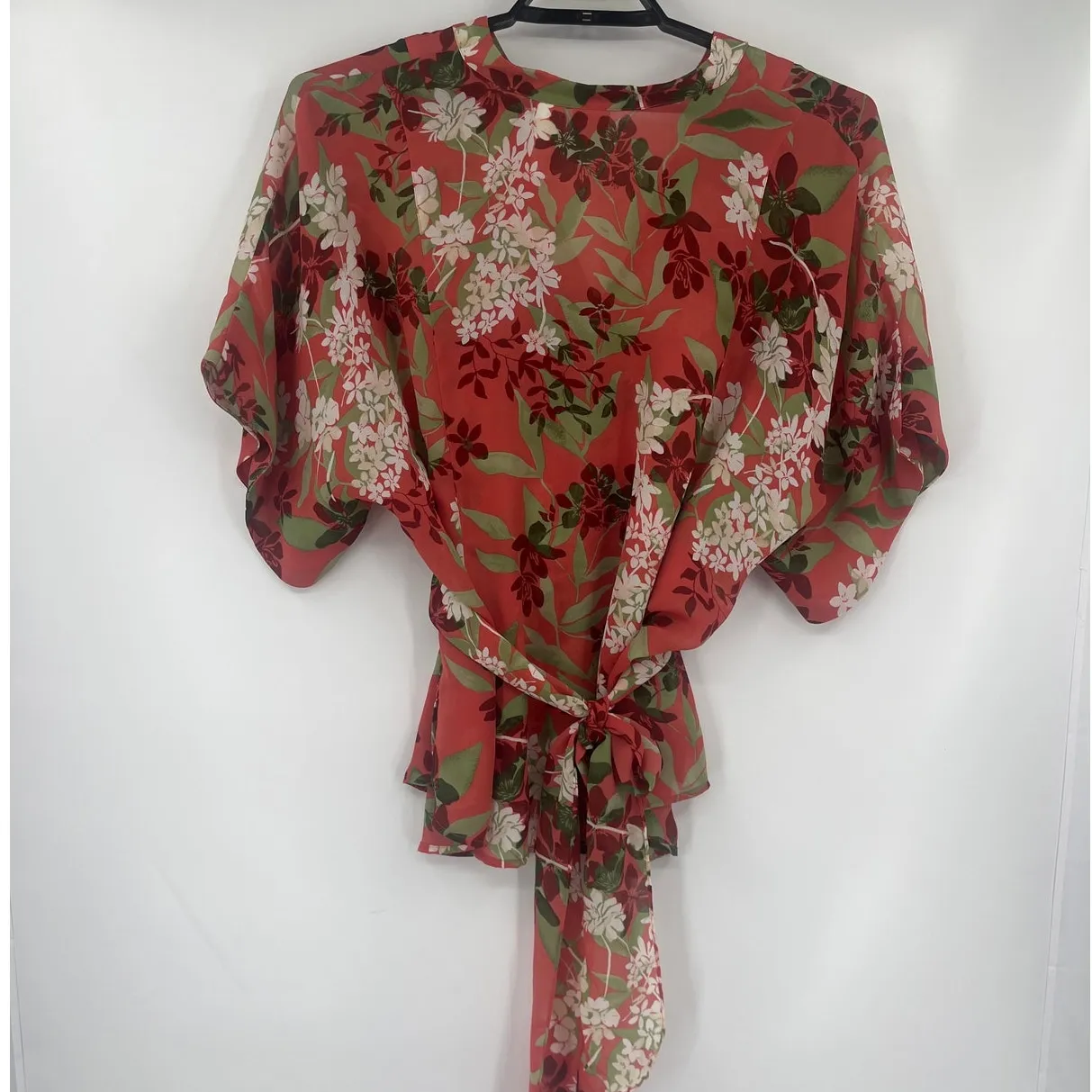 Emma James Chiffon 2 Piece Skirt Set 22W Boho Floral Wedding Rust Romantic Flowy - Image 8