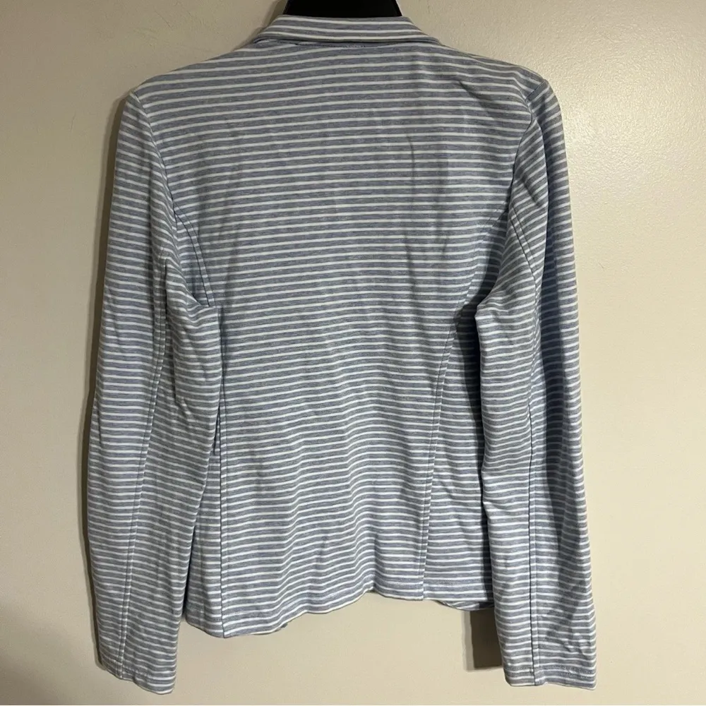 Women’s Tommy Hilfiger Blue & White Striped Jacket w/ Signature Buttons‎ Medium - Image 9