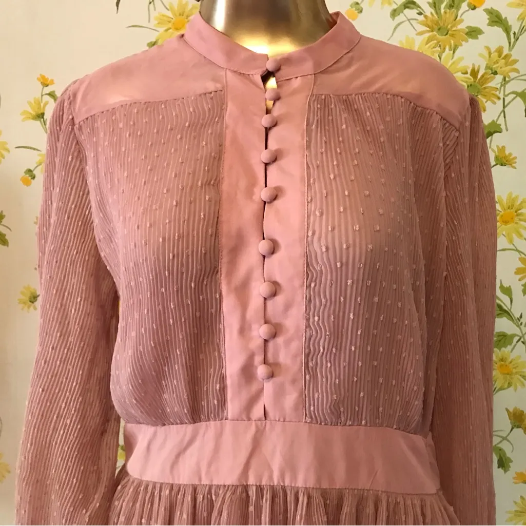 Vintage style button up midi dress size L Size L - Image 9