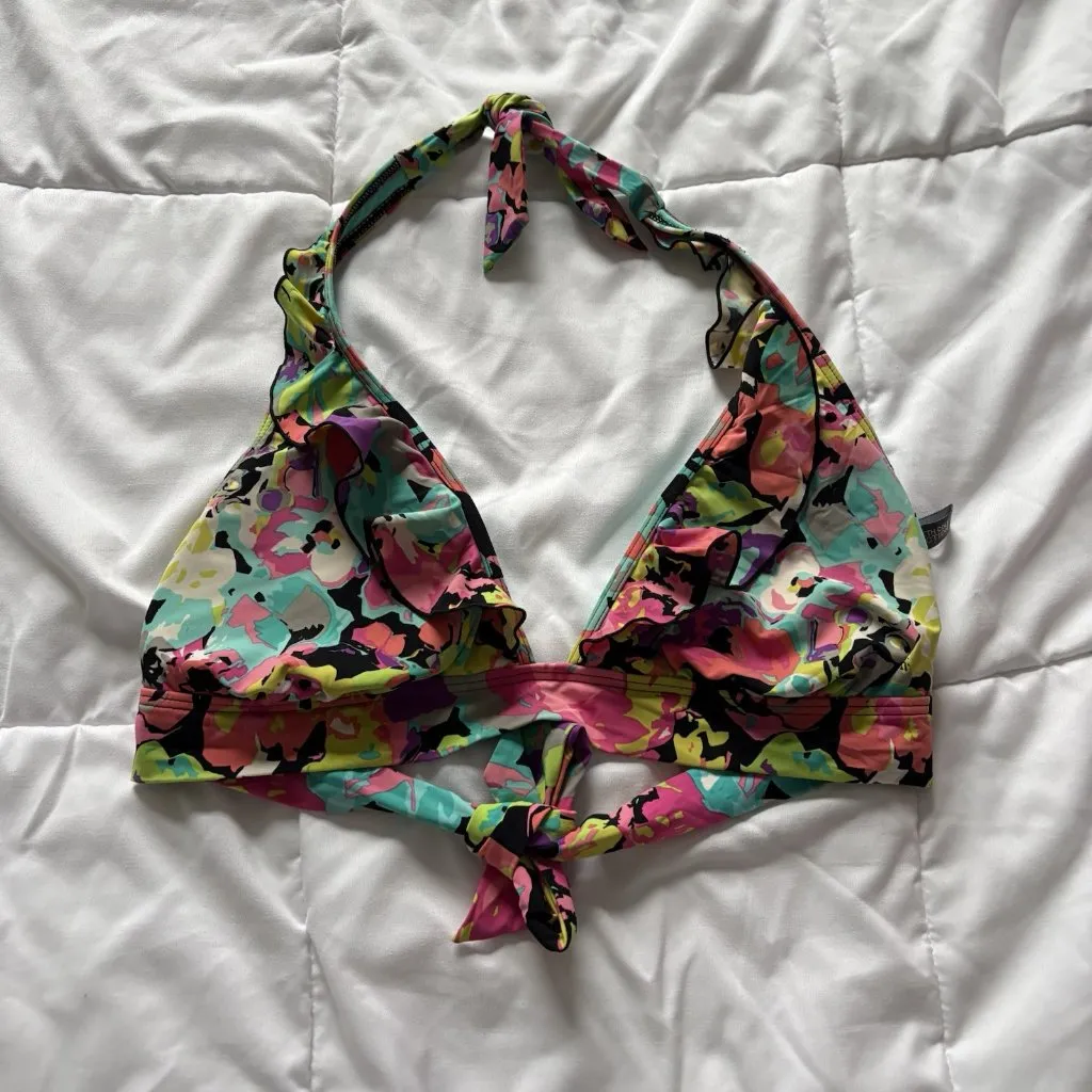 Kenneth Cole Reaction Womens Bikini Set Swimsuit Top Bottom Floral Summer Beach - Image 7