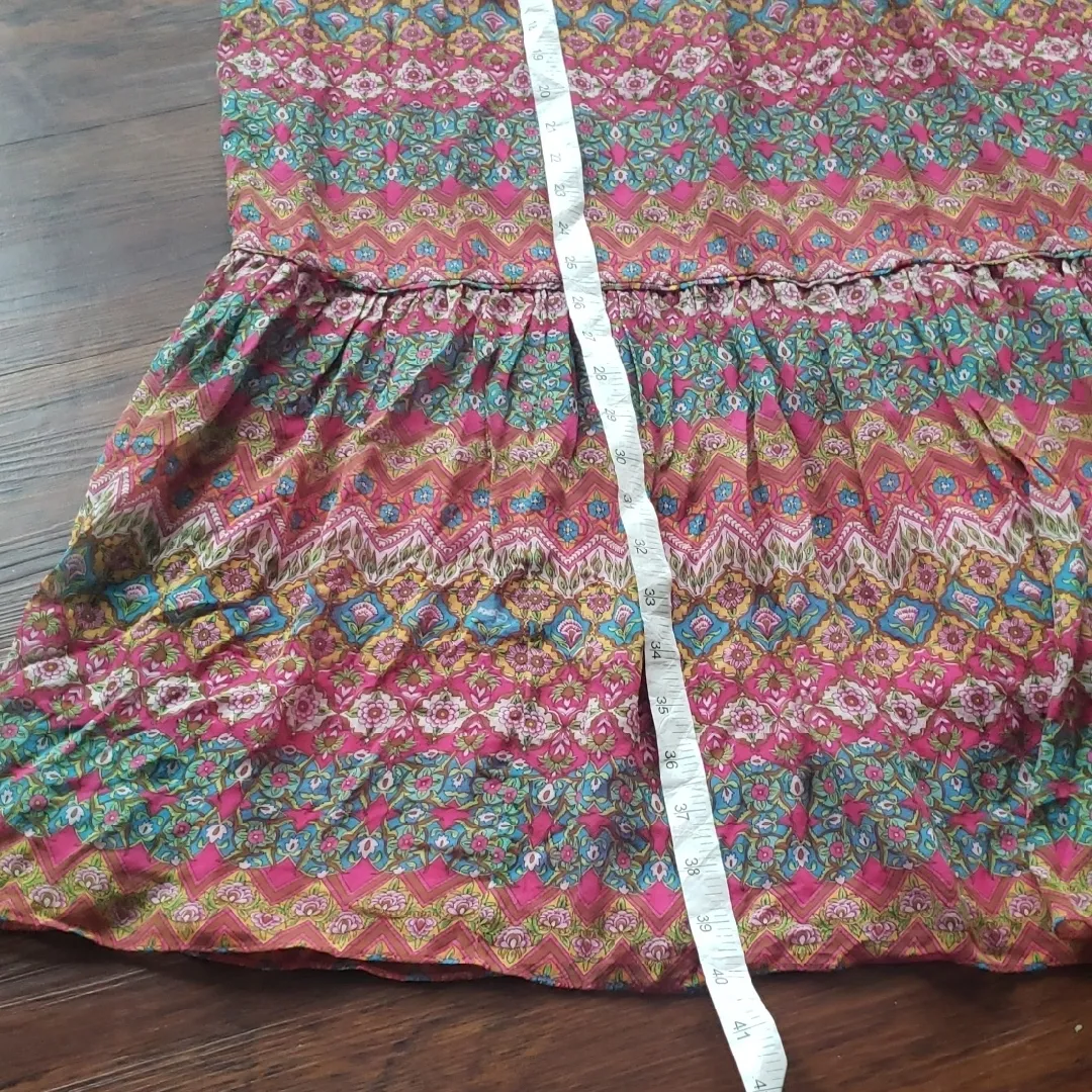 Diane Von Furstenberg Silk Maxi Skirt Size P Boho Chic Feminine - Image 4