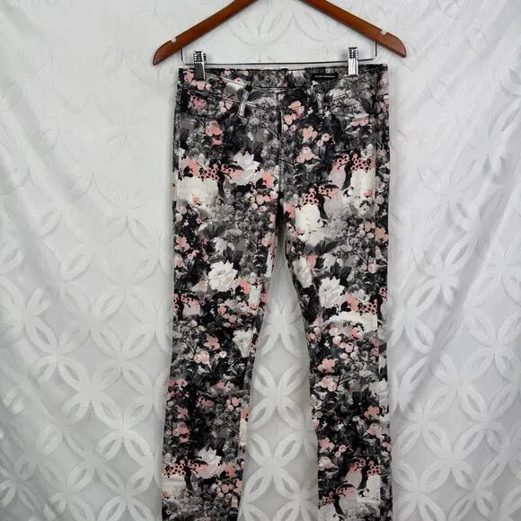 Club Monaco Sonica Botanical Floral Stretch Size‎ 2 Skinny Jeans - Image 4