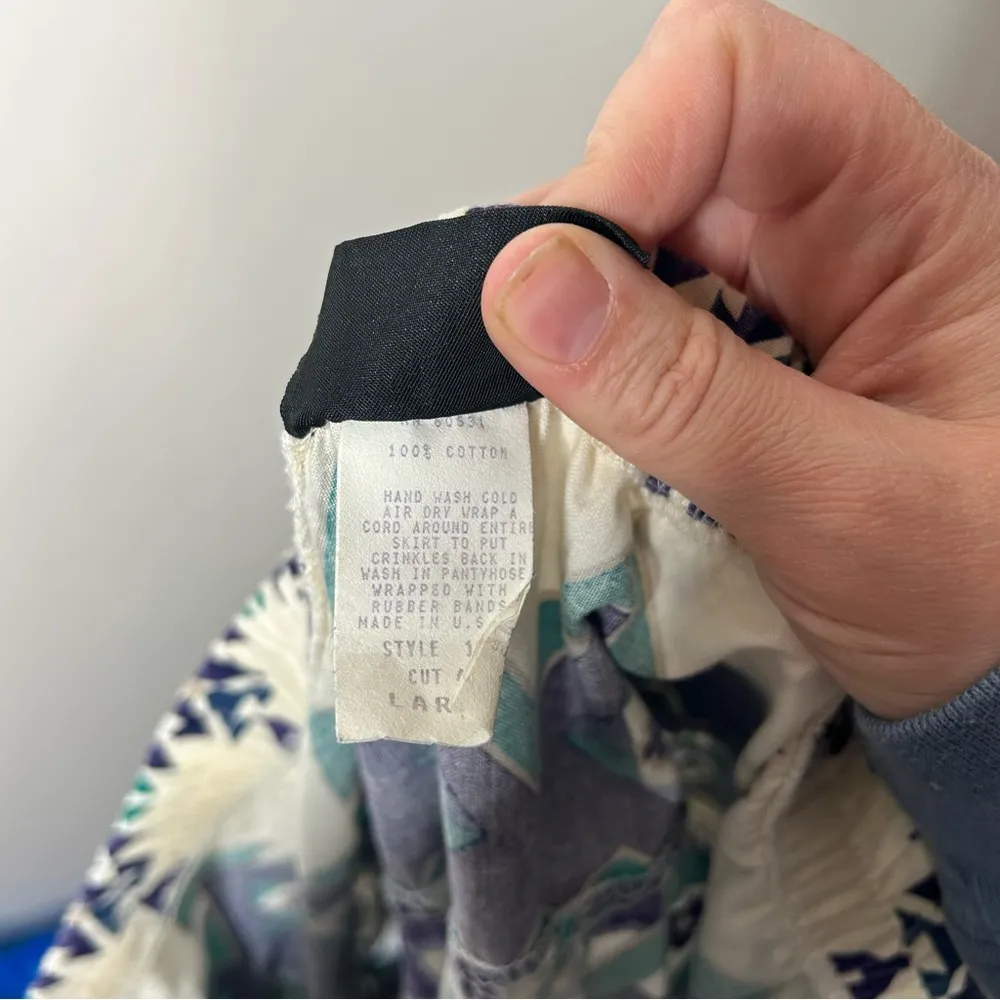 Vintage 1980s 80s 90s 1990 western style circle skirt large brand Roughride - Image 3