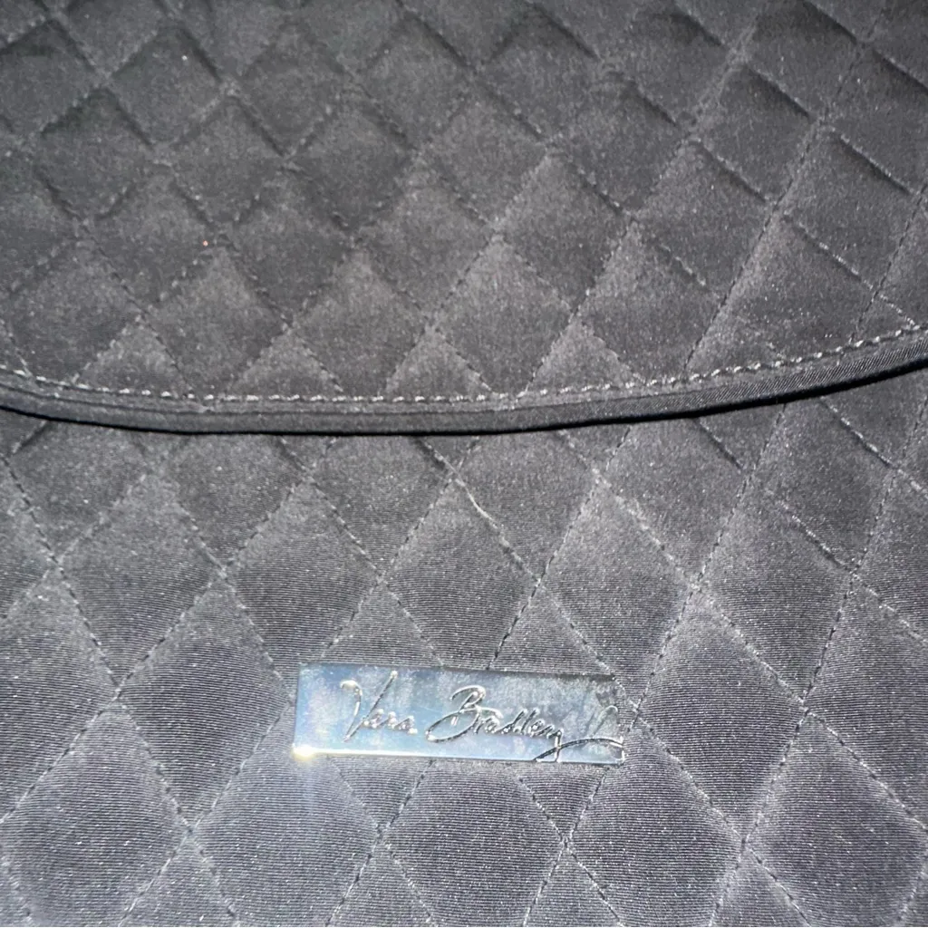 Vera Bradley Purse Crossbody Black Quilted - Image 2