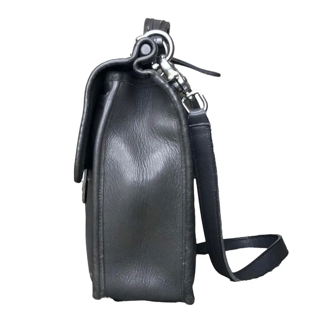 Vintage COACH GREY WILLIS Satchel Top Handle Shoulder Bag Costa Rica 9927 - Image 3