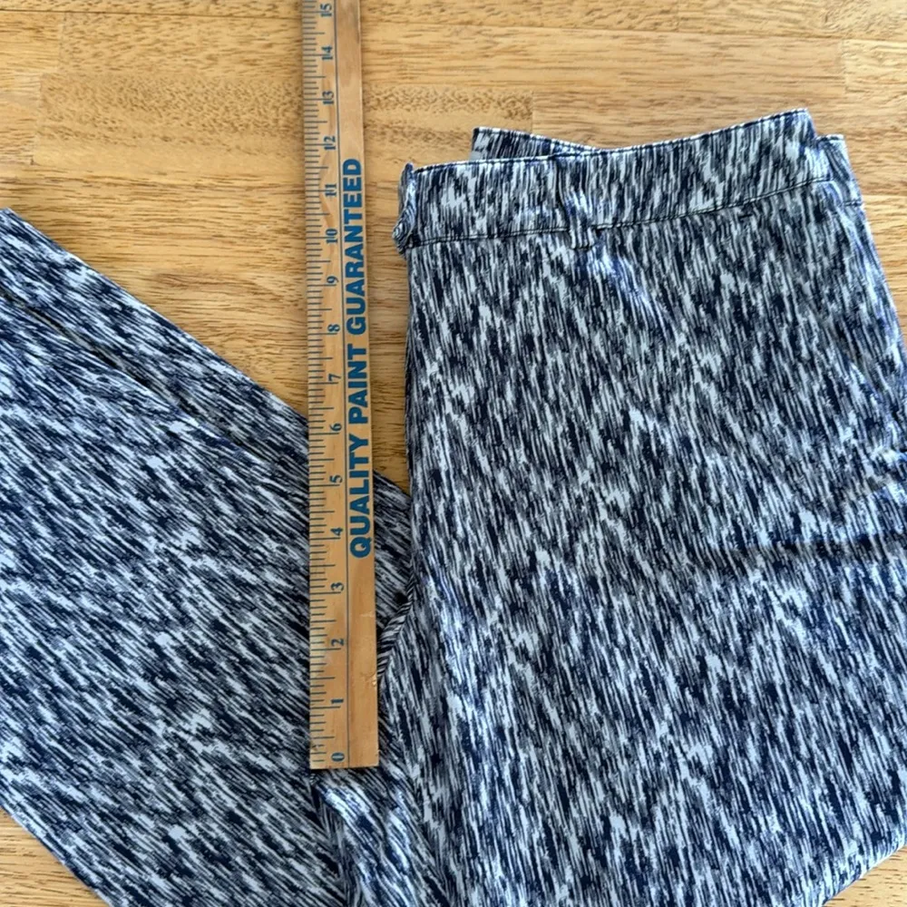 Soft Surroundings women’s Blue White Ankle Cropped size 8 petite cotton spandex - Image 8