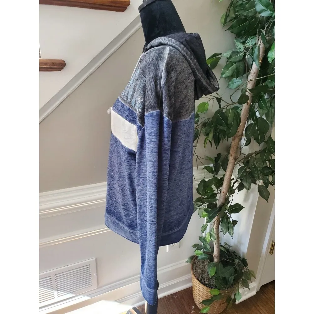 Concepts Tarheels Gray & Blue Cotton Blend Long Sleeve Casual Hoodie Size Medium - Image 5