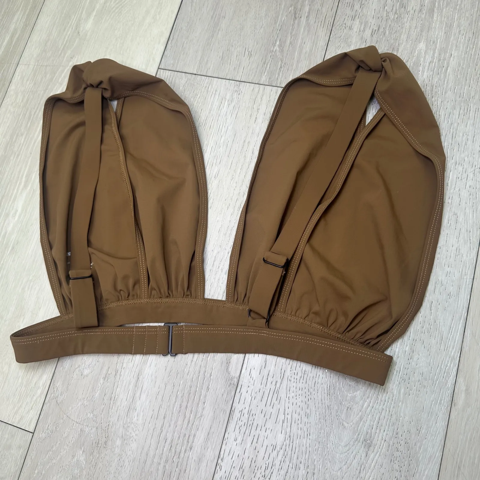 Bumpsuit The Eddie swim top chestnut maternity‎ swim top bathing suit XL brown - Image 8