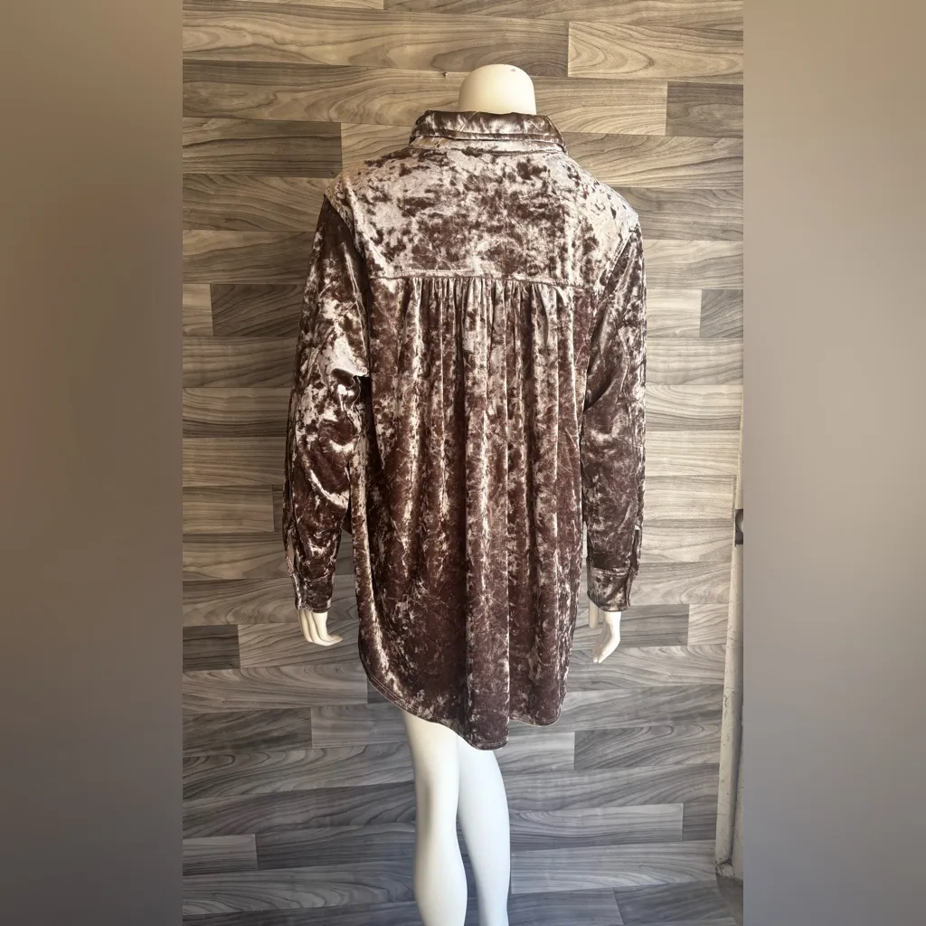 Jessica Simpson Metallic Velvet Blouse - Image 9