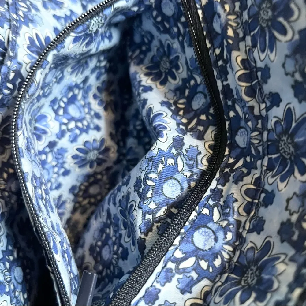 Vera Bradley Blue & Black Ikat Island Glenna Satchel Bag - Image 10