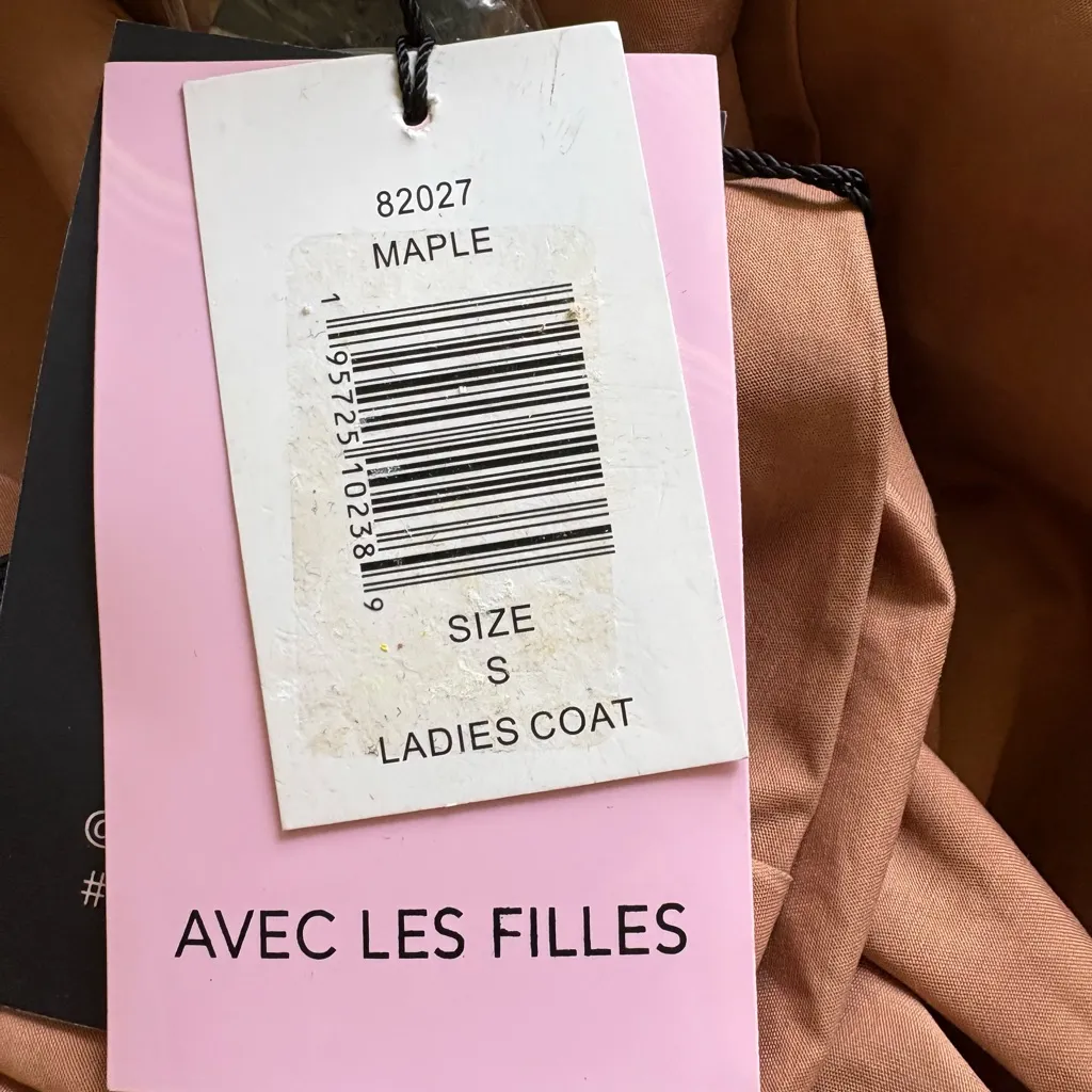 NWT Avec Les Filles Camel Double-Breasted Trench Coat With Belt Sz S (4-6) - Image 10