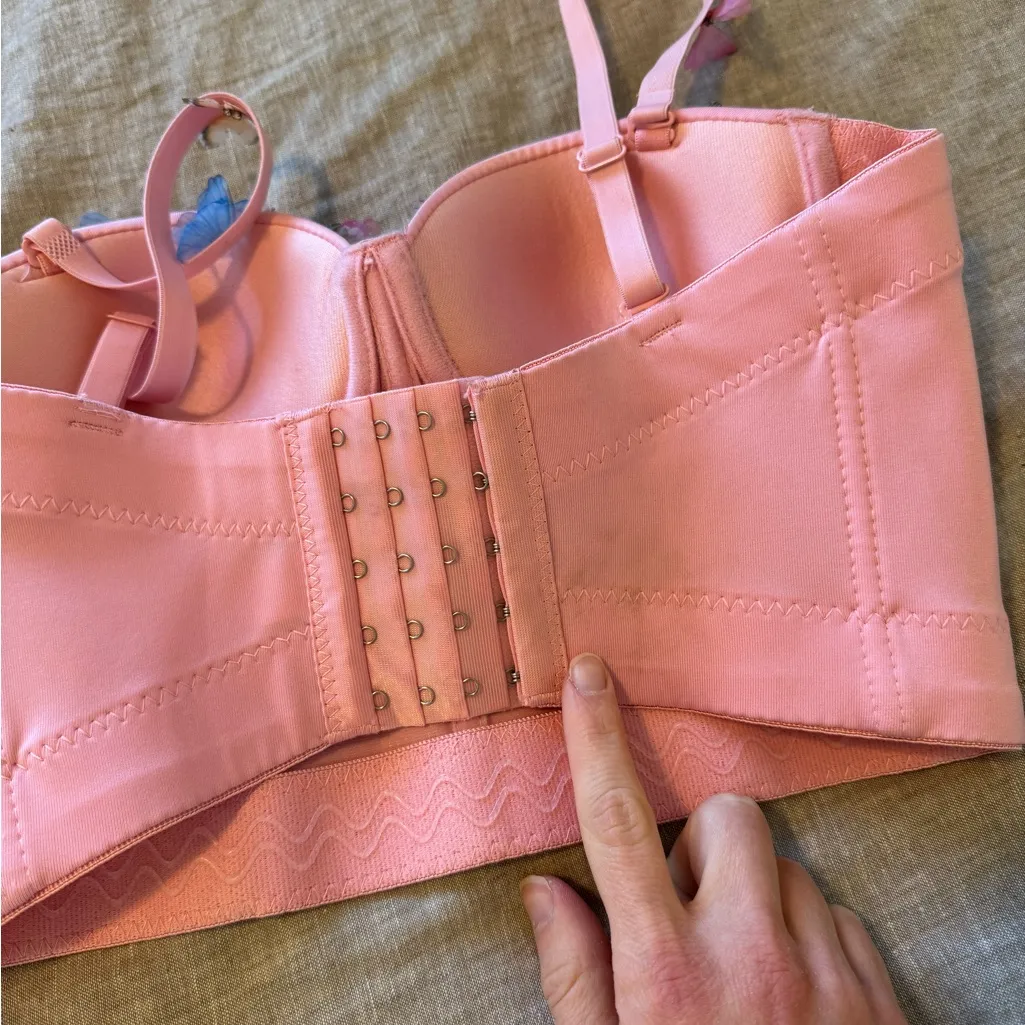 Pink Butterfly Adjustable Corset Top Size XS - Image 6