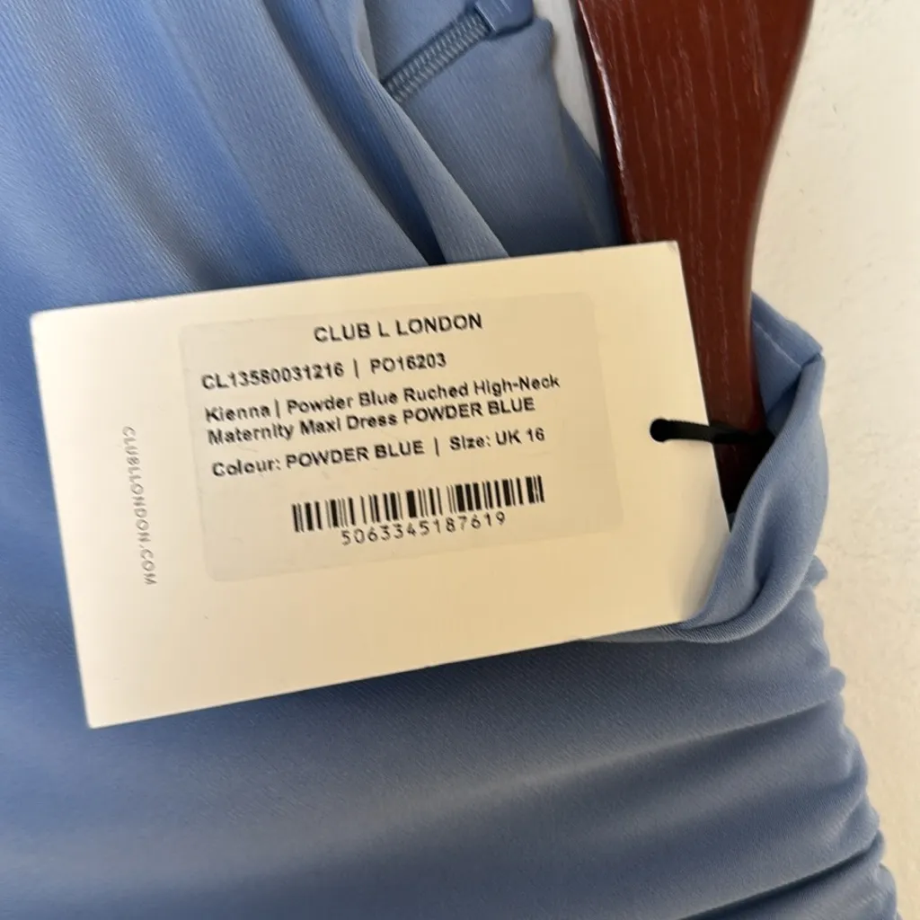 Club L London KIENNA
POWDER BLUE RUCHED HIGH - Image 5